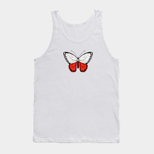 Polish Flag Butterfly Tank Top